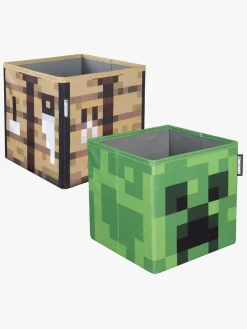 Børn Minecraft Opbevaring-Opbevaringskasser 2-pak
