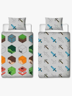 Børn Minecraft Sengetøj-Pixel Sengesæt 140 x 200 cm