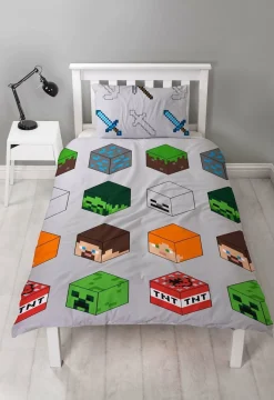 Børn Minecraft Sengetøj-Pixel Sengesæt 140 x 200 cm