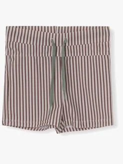 Uv & Strand|MiniATure MINI A TURE Gerryan Badeshorts, Acorn Brown Stripes