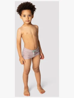 Uv & Strand|MiniATure MINI A TURE Gerryan Badeshorts, Acorn Brown Stripes