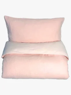 Sengetøj|MiniDreams Mini Dreams Little Wave Sengesæt 100x130, Lyserød