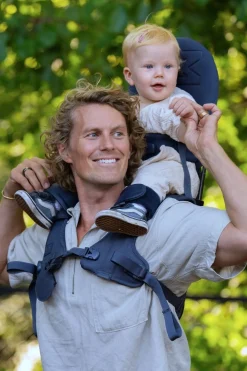 Bæreseler, Strækvikler & Bærestole|MiniMeis Skulderbærestol G5, Duskblue Core Blå