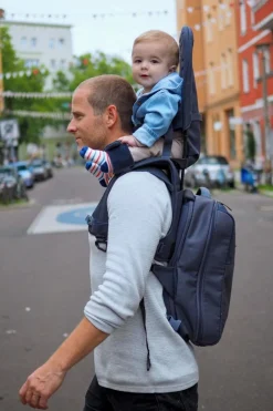 Bæreseler, Strækvikler & Bærestole|MiniMeis Skulderbærestol G5, Duskblue Core Blå