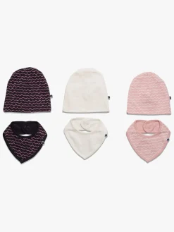 Børn MiniMys Tilbehør-Savlesmæk & Hue Yarn, Silver Pink