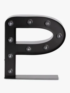 Lamper & Belysning|Minitude Bogstavslampe P, Sort