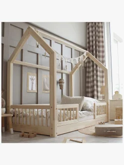 Børnesenge & Tilbehør|Minitude CARTER Junior-/Montessori-seng 80x160, Natur