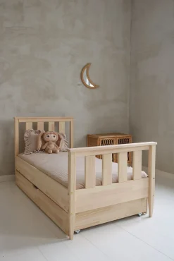 Børn Minitude Børnesenge & Tilbehør-ETHAN Seng 90x200, Natur