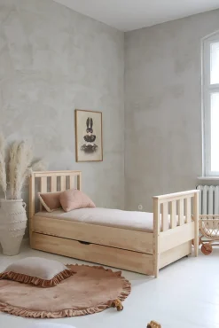 Børn Minitude Børnesenge & Tilbehør-ETHAN Seng 90x200, Natur