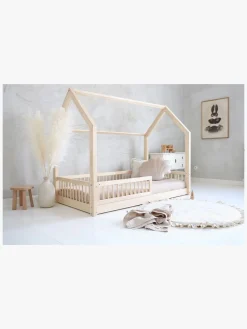 Børnesenge & Tilbehør|Minitude JAMES Junior-/Montessori-seng 90x190, Natur