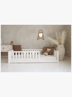 Børnesenge & Tilbehør|Minitude MILES Juniorseng 140x200, Hvid