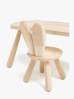 Børnemøbler|Minitude Nordic Skrivebord med Stol Kanin, Natur