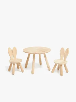 Børn Minitude Børnemøbler-Nordic Bord Dimma & Stole Kanin, Natur