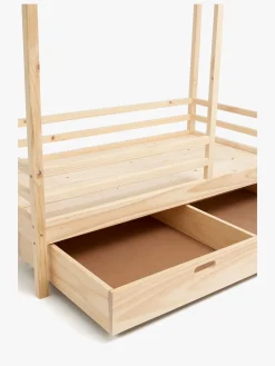 Børn Minitude Børnesenge & Tilbehør-Nordic Jax Juniorseng 70x140 inkl. Sengeskuffe, Natur