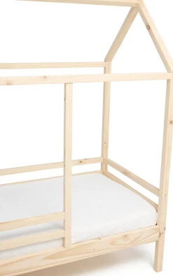 Børnesenge & Tilbehør|Minitude Nordic Jax Juniorseng med BabyMatex Madras Carpathia 70x140, Natur