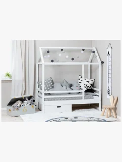 Børnesenge & Tilbehør|Pakkeløsninger|Minitude Nordic JAX Juniorseng 70x140 inkl. Skuffe, Hvid