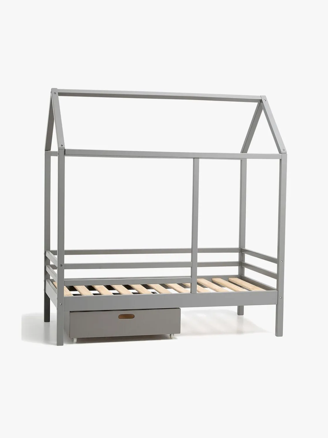 Pakkeløsninger|Minitude Nordic JAX Juniorseng 70x140 inkl. Sengeskuff, Grå