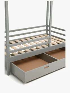 Børnesenge & Tilbehør|Minitude Nordic Jax Juniorseng 70x140 inkl. Sengeskuffe, Grå