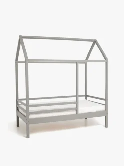 Børn Minitude Børnesenge & Tilbehør-Nordic Jax Juniorseng med BabyMatex Madras Carpathia 70x140, Grå