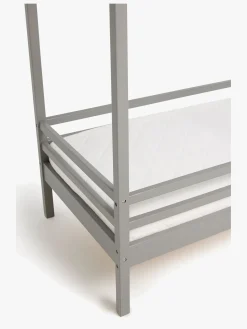 Børn Minitude Børnesenge & Tilbehør-Nordic Jax Juniorseng med BabyMatex Madras Carpathia 70x140, Grå