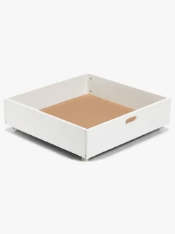 Børnesenge & Tilbehør|Minitude Nordic Juniorseng 70x140 Jax m. Skuffe & Madras Softi, Hvid