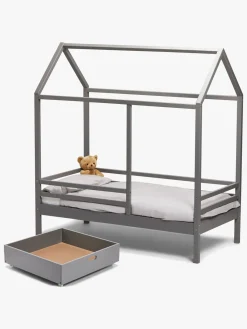 Børn Minitude Børnesenge & Tilbehør-Nordic Juniorseng 70x140 Jax Inkl. Madras Softi & Skuffe, Grå