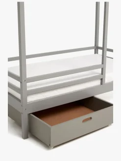 Børn Minitude Børnesenge & Tilbehør-Nordic Juniorseng 70x140 Jax Inkl. Madras Softi & Skuffe, Grå