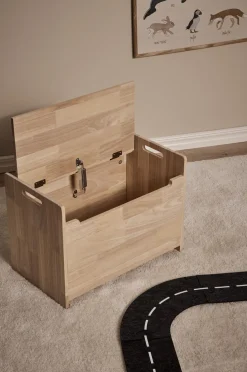 Børnemøbler|Minitude Nordic LEO Opbevaringsbænk, Natur Brun