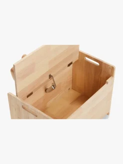 Børnemøbler|Minitude Nordic LEO Opbevaringsbænk, Natur Brun