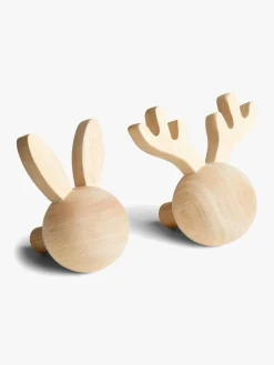 Børn Minitude Interiør-Nordic LEON Kroge 2-pak, Natur