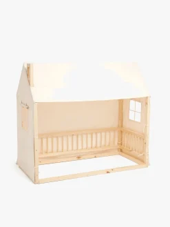 Børnesenge & Tilbehør|Minitude Nordic Mason Husseng 70x160 + Sengehimmel, Natur