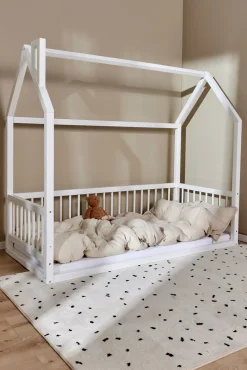 Børnesenge & Tilbehør|Minitude Nordic Mason Juniorseng med BabyMatex Carpathia Madras 70x160 cm