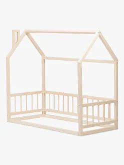 Børnesenge & Tilbehør|Minitude Nordic MASON Junior-/Montessori-seng 70x160, Træ Beige