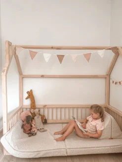 Børnesenge & Tilbehør|Minitude Nordic MASON Junior-/Montessori-seng 70x160, Træ Beige