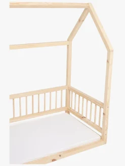 Børnesenge & Tilbehør|Minitude Nordic MASON Juniorseng, Natur med BabyMatex Carpathia Madras 70x160 cm