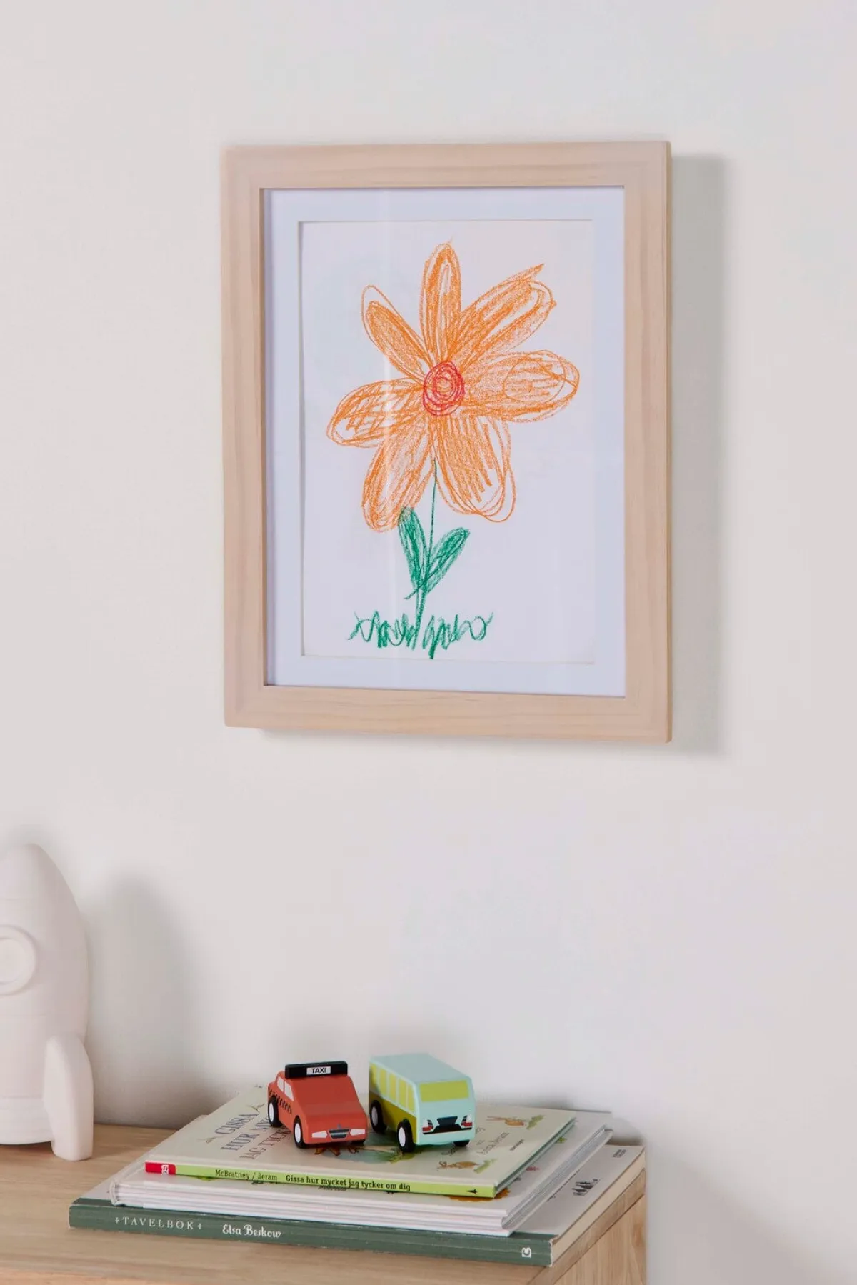 Børn Minitude Interiør-OLIVER Åbningsbar Ramme A4, 100 Sider, White wash