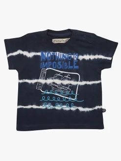 Børn Minymo Overdele-T-Shirt Fabio, Dark Blue