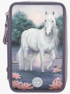 MissMelody Kreativt Legetøj-Miss Melody Tredelt Penalhus med LED, Åkander