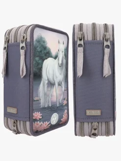 MissMelody Kreativt Legetøj-Miss Melody Tredelt Penalhus med LED, Åkander