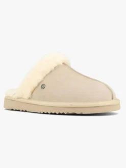 Hjemmesko|Mjuka Mjúka Yrsa  Varmforede Slip-in-hjemmesko, Sand