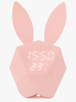 Interiør|MOB Vækkeur med Natlampe Kanin, Lyserød Lyserød