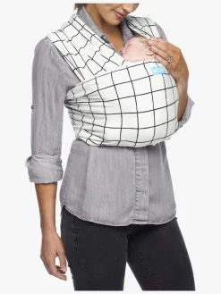 Bæreseler, Strækvikler & Bærestole|Moby Evolution Strækvikle, Lattice Hvid/Sort