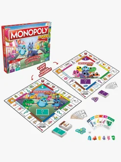 Hasbro Spil & Puslespil-Monopoly Junior 2 spil i 1