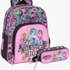 Tasker|MonsterHigh Monster High Rygsæk 9,5L & Dobbelt Penalhus, Drama