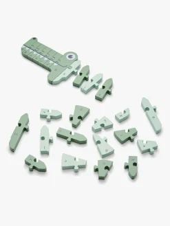 Spil & Puslespil|MooverToys A,B,C Puslespil Krokodille, Grøn