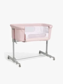 Børnesenge & Tilbehør|Moweo ALEX Bedside Crib, Pink Lyserød