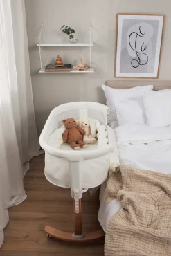 Børnesenge & Tilbehør|Moweo BLAKE Bedside Crib, Hvid
