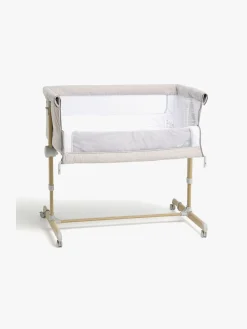 Børn Moweo Børnesenge & Tilbehør-ELLIS Bedside Crib, Lysegrå