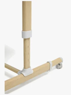 Børn Moweo Børnesenge & Tilbehør-ELLIS Bedside Crib, Lysegrå