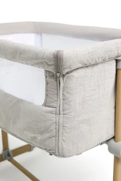 Børn Moweo Børnesenge & Tilbehør-ELLIS Bedside Crib, Lysegrå